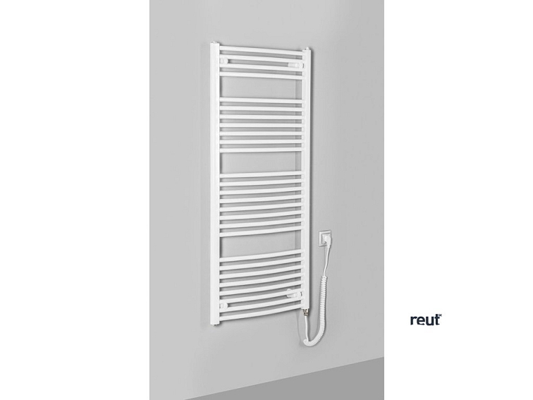 Aqualine DIRECT-E & ORBIT-E ORBIT-E elektrické vykurovacie teleso, oblé, 600x1320 mm, 600 W, biela ILEO36T