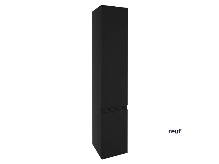 kielle Oudee Vysoká skrinka závesná, 157x30x32 cm, matná čierna 50202014