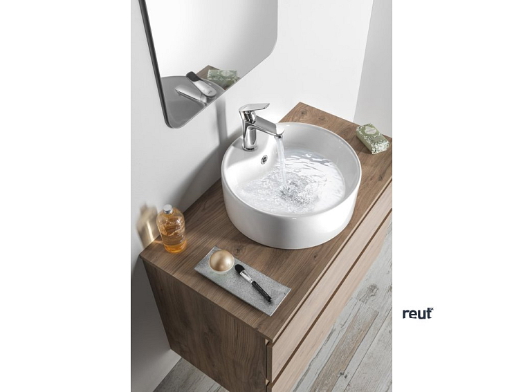 Aqualine Keramické umývadlo na dosku, priemer 40cm, biela 49413