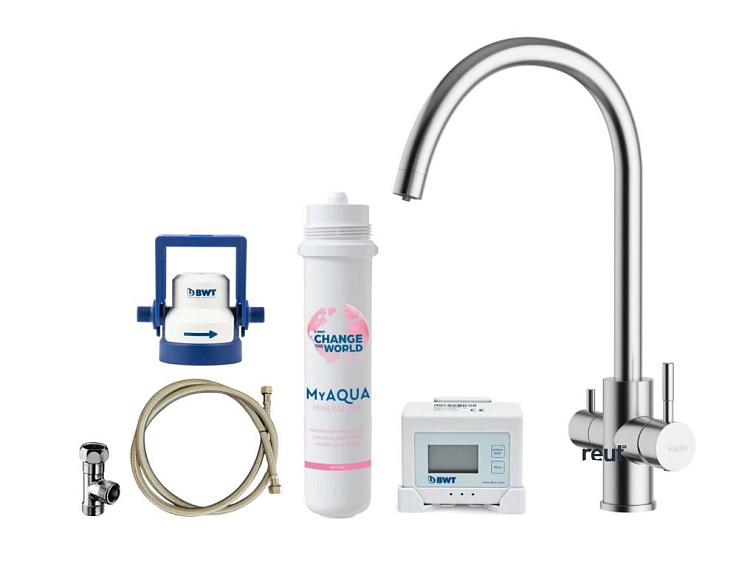 kielle Wimeo Drezová batéria vrátane filtrácie, brúsená nerezová 10525SFI35