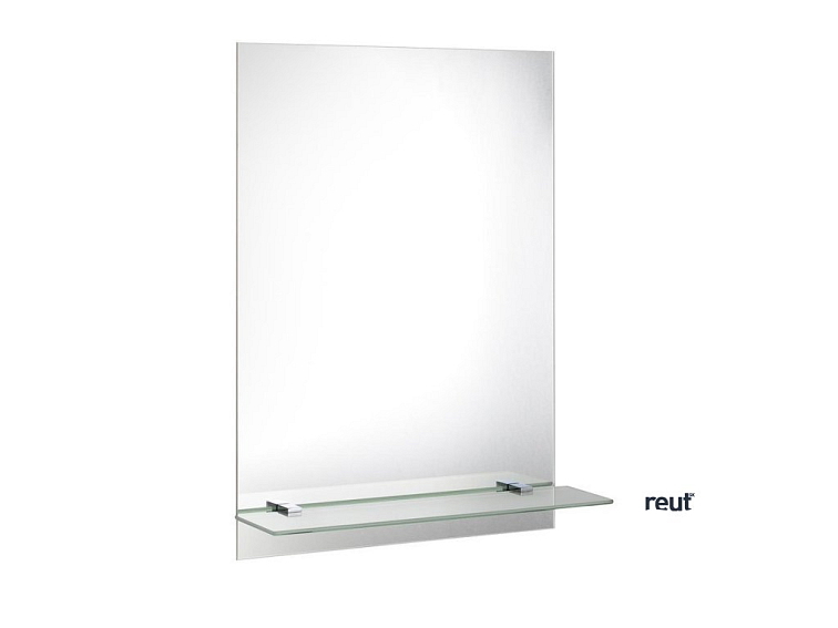 Aqualine SAMBA sklenená polica 600mm, chróm SB125