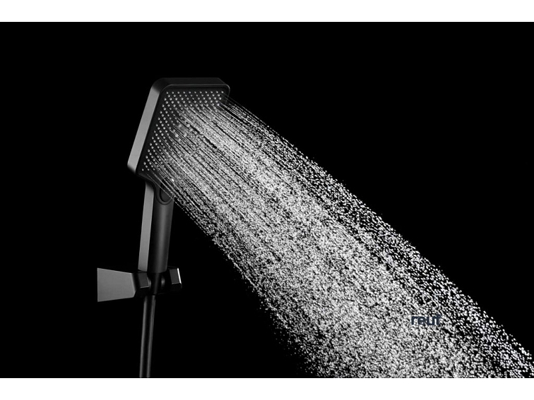 kielle Vega Sprchová hlavica 120, 3 prúdy, matná čierna 20418014