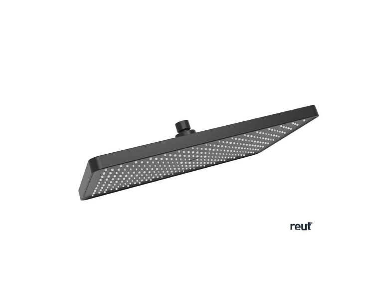 kielle Vega Hlavová sprcha, 36x24 cm, matná čierna 20118014