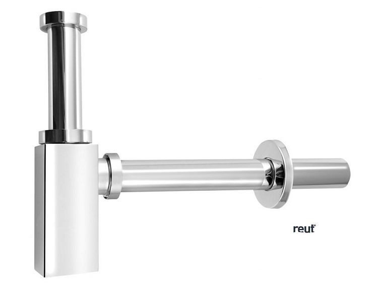 Aqualine Umývadlový sifón 5/4", odpad 32mm, hranatý, chróm CV1004