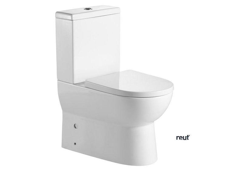 Aqualine JALTA WC kombi, Rimless, spodný/zadný odpad, biela PB103RW