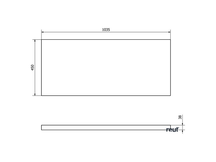 Aqualine VEGA dosky VEGA doska pod umývadlo 104x45cm, dub platin VG710