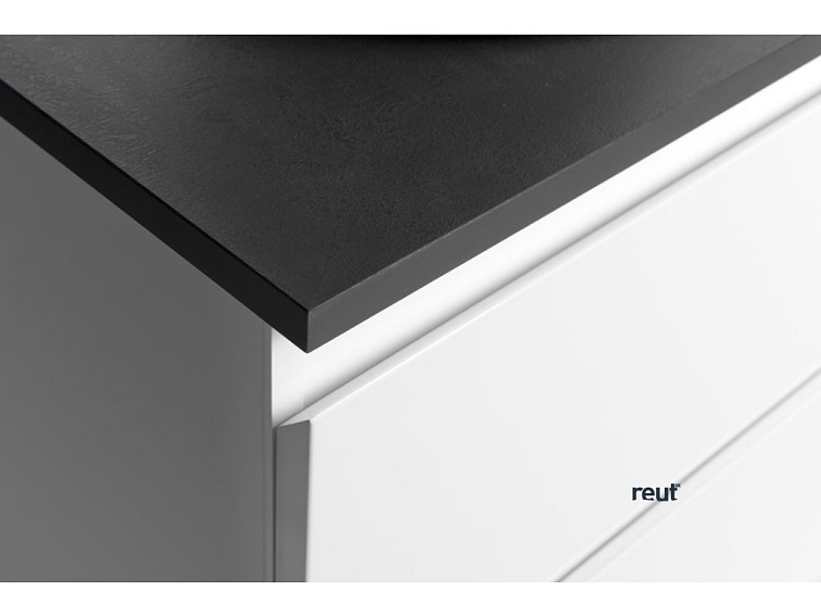 Aqualine ALTAIR II ALTAIR skrinka s doskou 68 cm, biela/antracit bridlica AI270-03