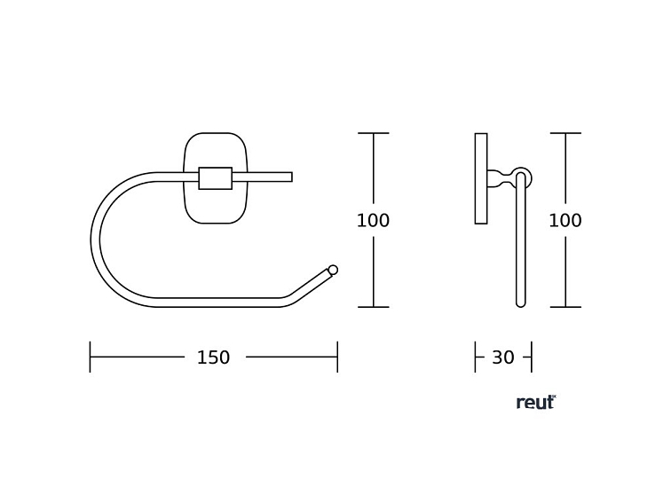 Aqualine RUMBA držiak toaletného papiera RB117