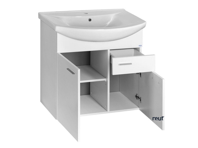 Aqualine ZOJA umývadlová skrinka 71,5x74x34cm, biela 51075A