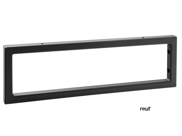 Aqualine Podperná konzola 440x150x20mm, lakovaná oceľ, čierna matná VG4415