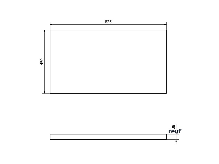 Aqualine VEGA dosky VEGA doska pod umývadlo 82,5x45cm, dub platin VG785