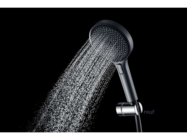 kielle Oudee Sprchová hlavica 130, 3 prúdy, gun metal/čierna 20402013
