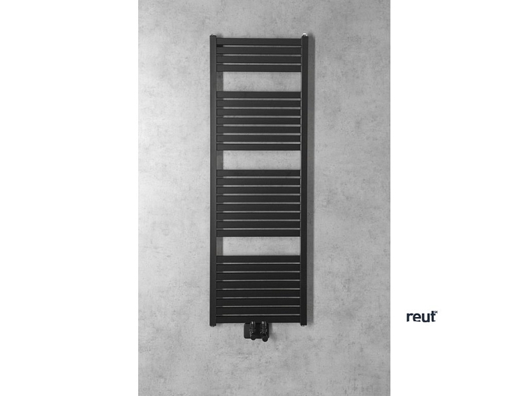 Aqualine TONDI vykurovacie teleso 450x1330 mm, stredové pripojenie, čierna mat DT476T