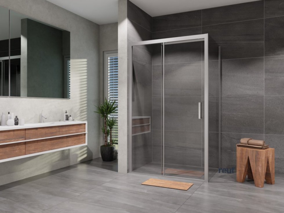 Sprchový kút Lusso Soft Close obdĺžnik posuvný 140x80 cm, číre sklo