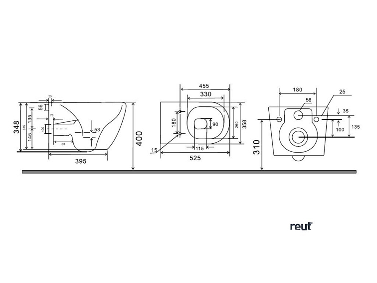 kielle Gaia Závesné WC s doskou SoftClose, Rimless, biela 30115002