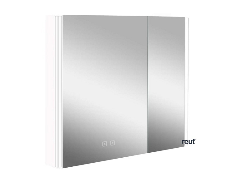 kielle Arkas I Zrkadlová skrinka s LED osvetlením, vyhrievaním a USB portom, 80x70x13 cm, biela 50111810