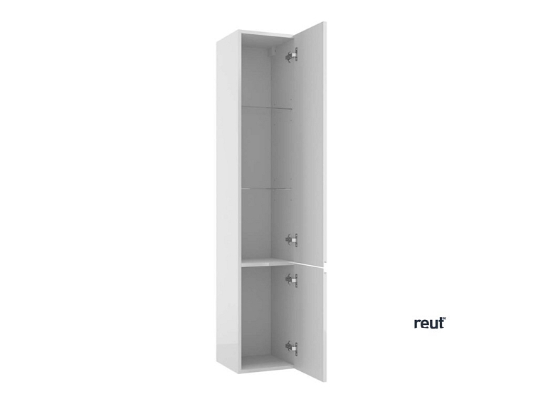 kielle Oudee Vysoká skrinka závesná, 157x30x32 cm, lesklá biela 50202010