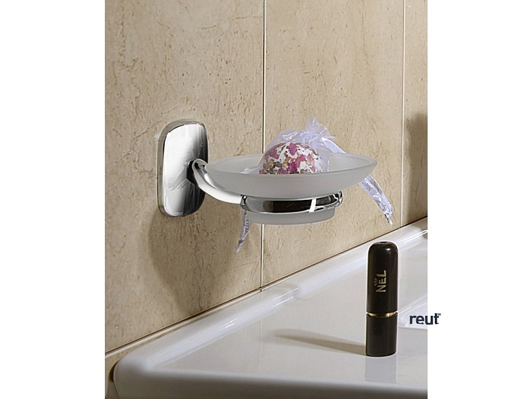 Aqualine RUMBA pohár, mliečne sklo, chróm RB104