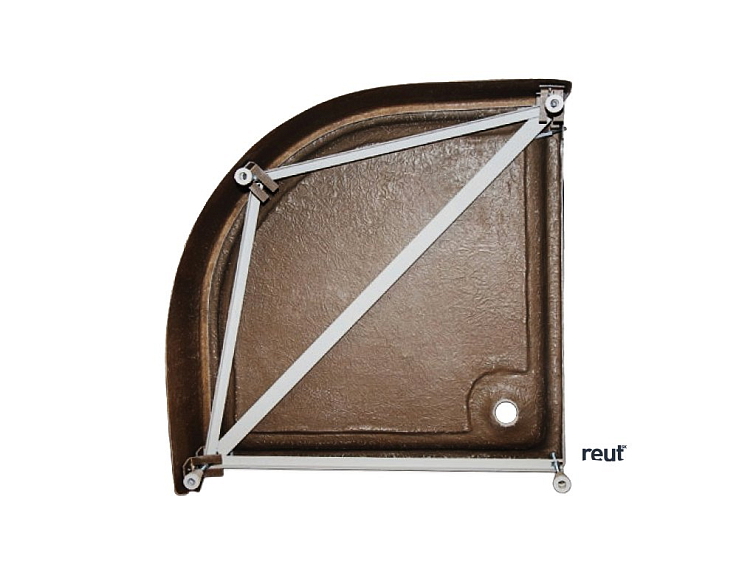 CA PLAST Sprchová vanička do bytového jadra Azalka X oblúk 90x90x20 cm R550