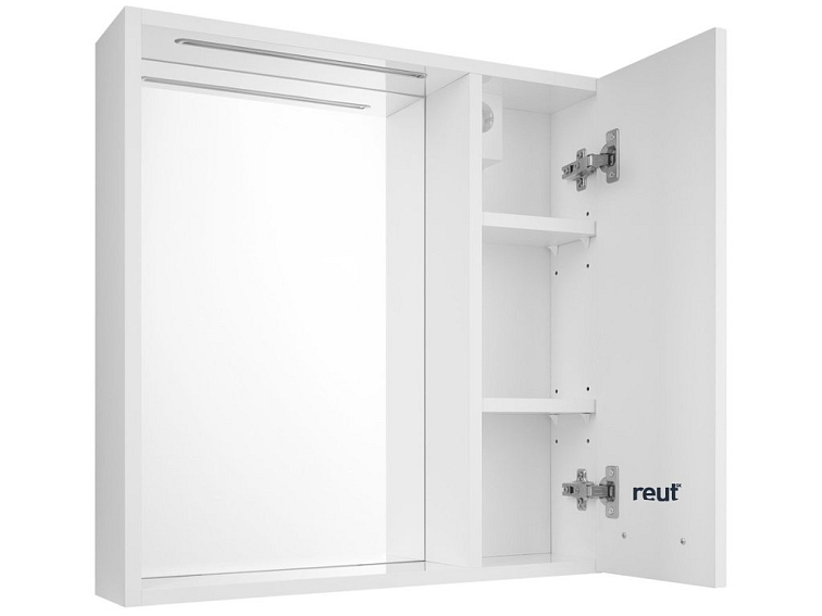 Aqualine ZOJA & KERAMIA FRESH GALERKY ZOJA/KERAMIA FRESH STRIP galérka s LED osvetlením, 60x60x14cm, pravá, biela 45022S