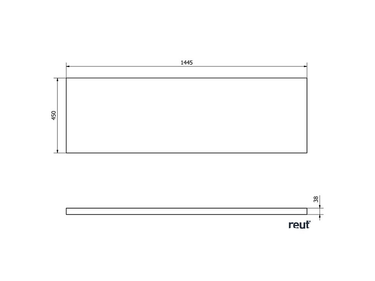 Aqualine VEGA dosky VEGA doska pod umývadlo 145x45cm, dub platin VG750