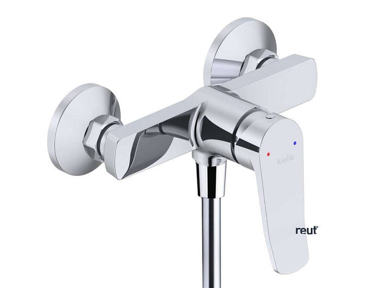 kielle Nefia Sprchový set s batériou, tyčou, hadicou a sprchovou hlavicou, chróm 20627SN80