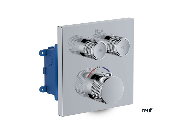 kielle Arkas I Termostatická batéria pod omietku, vrátane telesa, na 2 spotrebiče, chróm 10611210