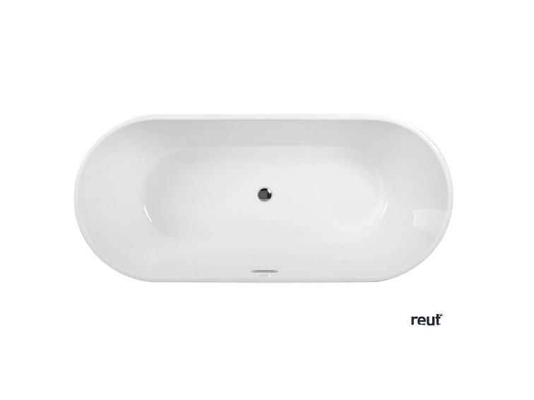 kielle Idolio Voľne stojaca vaňa 170x75 cm, matná čierna/biela 11324434