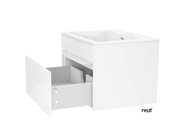 kielle Nefia Skrinka s umývadlom 60 cm, lesklá biela 50027S600