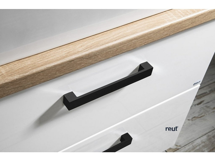 Aqualine VEGA kovová úchytka, 212/192mm, čierna matná PR1215