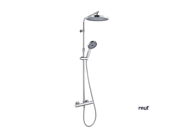 kielle Oudee Sprchový set s termostatom, 26 cm, 3 prúdy, chróm 20602010