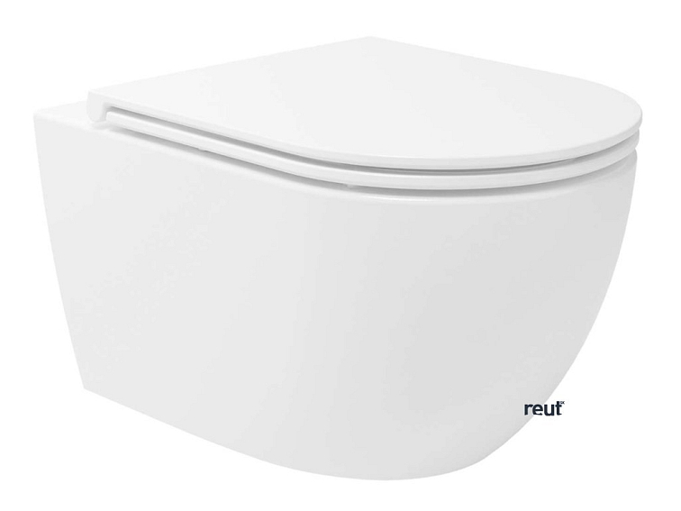 kielle Oudee Závesné WC so doskou SoftClose, Vortex Rimless, biela 30102004