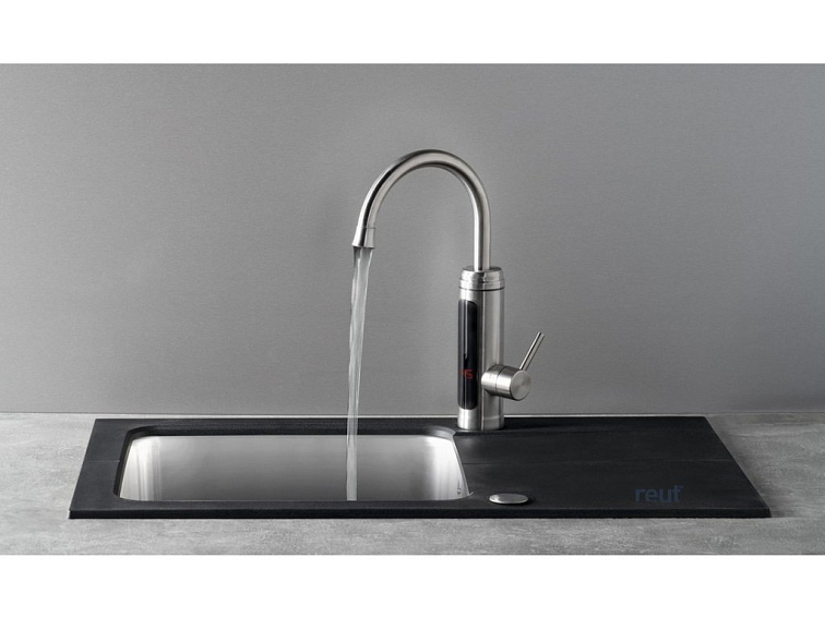 Aqualine Elektrická batéria s prietokovým ohrievačom vody, 230V, 3 kW, nerez RT2009