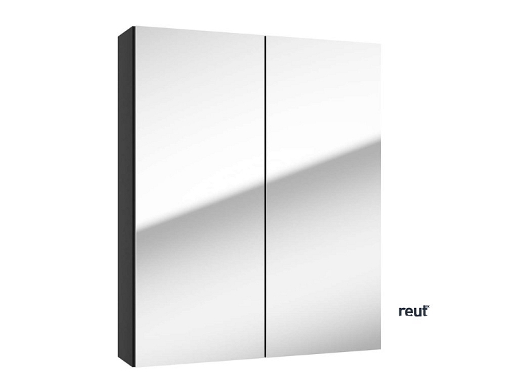 kielle Vega Zrkadlová skrinka, 60x73x15 cm, matná čierna 50118604