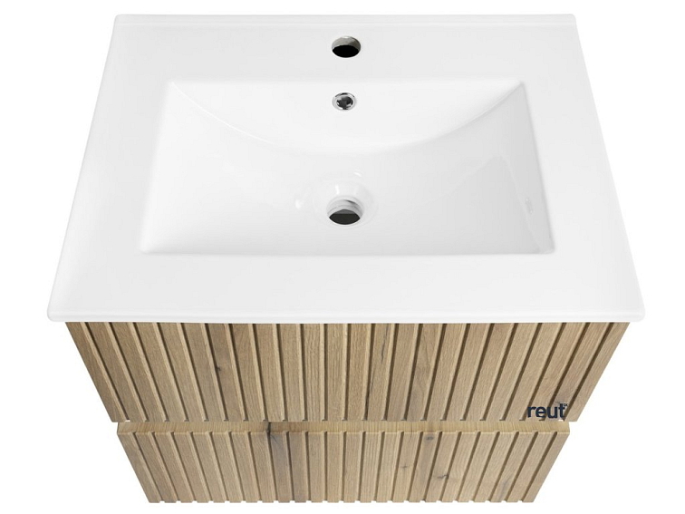 Aqualine PANEDA STRIP umývadlová skrinka 59,5x55x45,2cm, dub emporio PN360