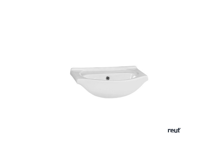 Aqualine SIMPLEX ECO keramické nábytkové umývadlo 50x42 cm, biela NDHF050