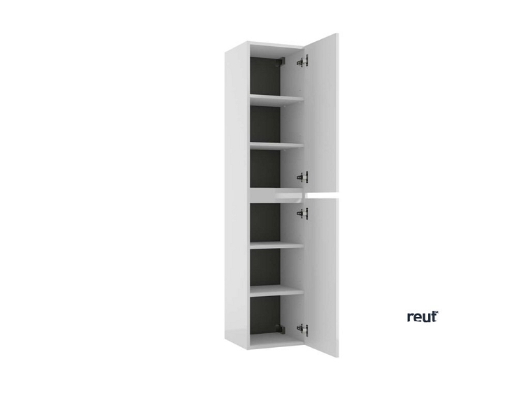 kielle Nefia Vysoká skrinka závesná, 160x35x35 cm, lesklá biela 50027010