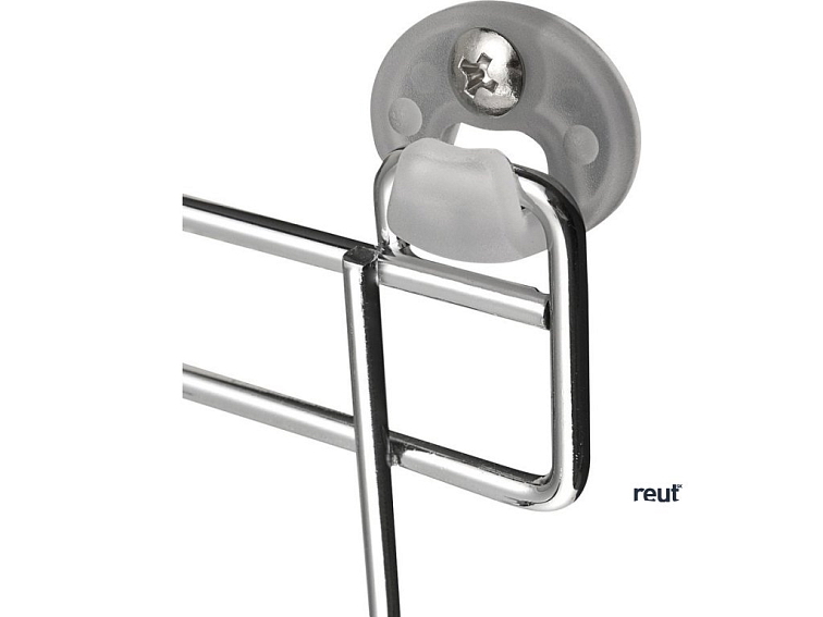 Aqualine Chrom LINE drôtená rohová polica dvojitá, chróm 37010