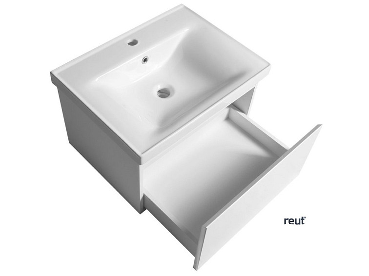 Aqualine ALTAIR umývadlová skrinka 57x35x45cm, biela AI263