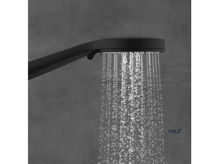 kielle Minor Sprchová hlavica 115, 3 prúdy, matná čierna 20421004