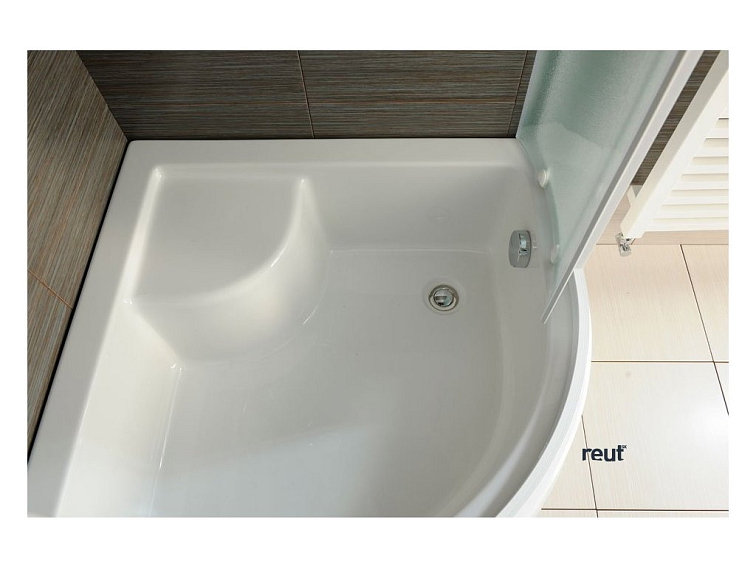 Aqualine Sprchová vanička akrylátová, štvrťkruh 90x90x28cm vrátane nožičiek, R550 C93