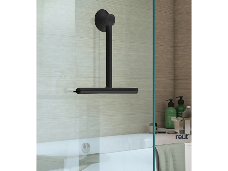 Gedy GUMMY stierka do sprchy, čierna matná 264114