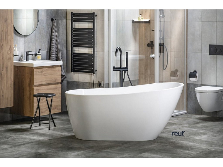 Aqualine TISA voľne stojaca vaňa 150x75cm, biela E1575