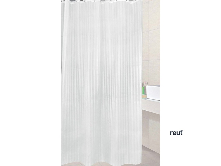 Aqualine Sprchový záves 180x200cm, polyester, biela ZP001