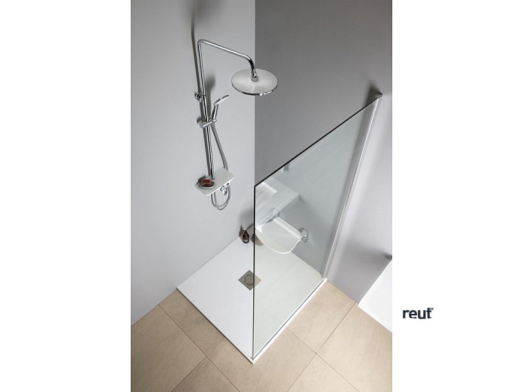 Aqualine MARCO sprchový stĺp s pákovou batériou, biela SL100