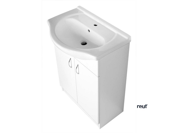 Aqualine SIMPLEX ECO 65 umývadlová skrinka vrátane umývadla 63x83,5x30,7cm SIME650