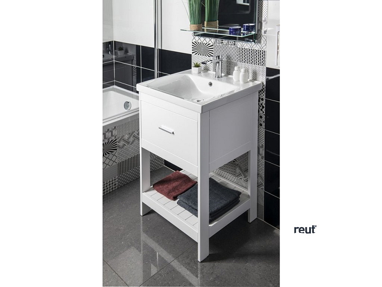 Aqualine ZUNO 55 keramické umývadlo nábytkové 55x45cm, biela 9055