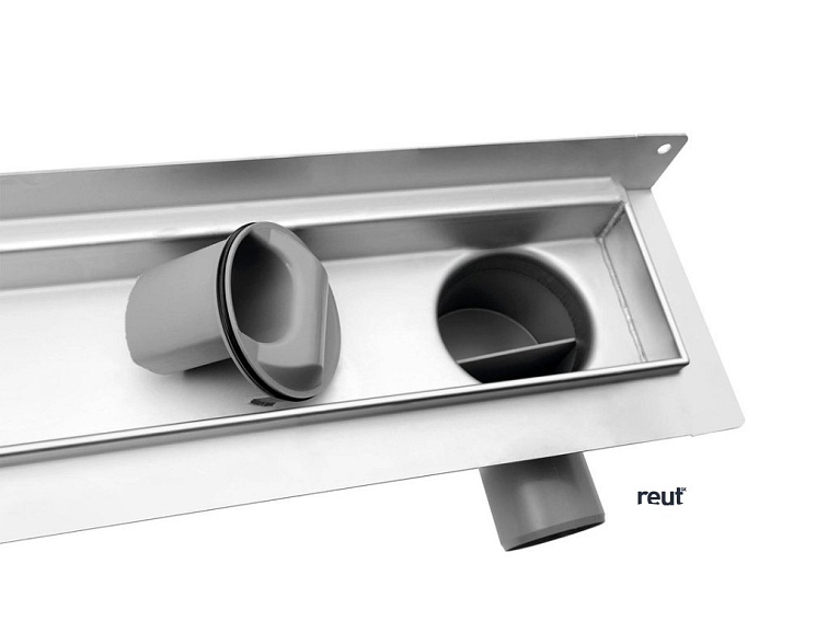 AQUALINE KANÁLIKY KROKUS podlahový žľab z nerezové oceli s roštom, nástenný, L-760, DN50 2715-80