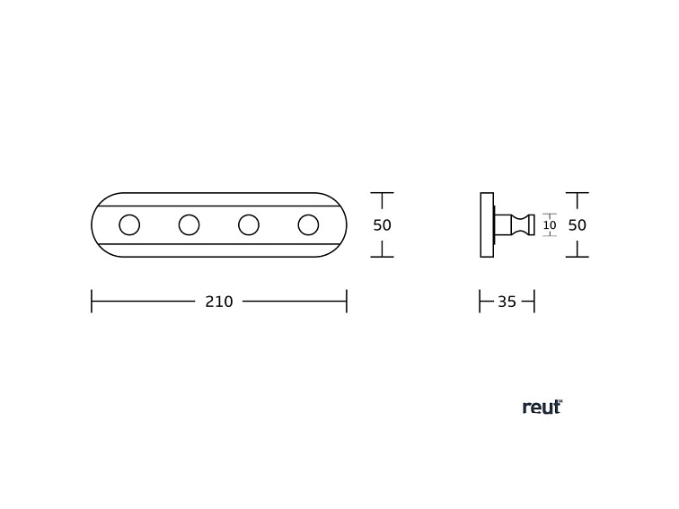 Aqualine SAMBA štvorháčik, čierna SB224