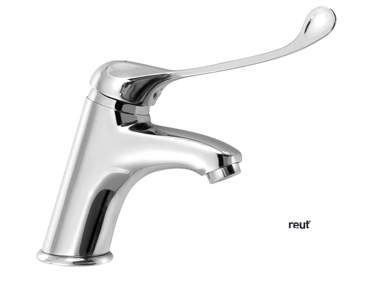 Aqualine HOSPITAL KASIOPEA stojánkova umývadlová batéria bez výpuste, lekárska páka, chróm 1107-44